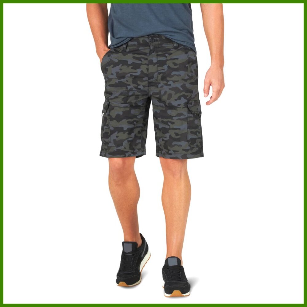 Relaxed Fit Cargo Shorts with Comfort Stretch Fabric and 7 Pockets